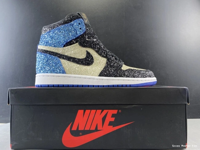 JORDAN 1 CK5566-400 DESIGN GLITTER X FRAGMENT AIR 0726